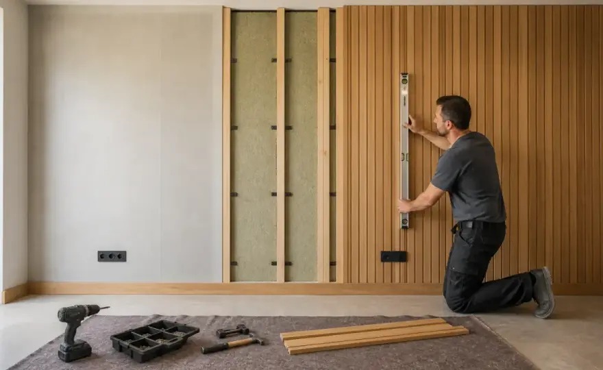 Parete in legno fai da te - materiali, costi e posa